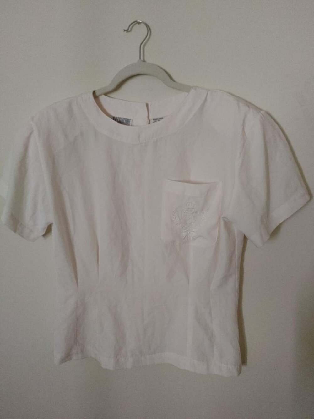 Vintage AK Collectible Size 10 Off-White Blouse